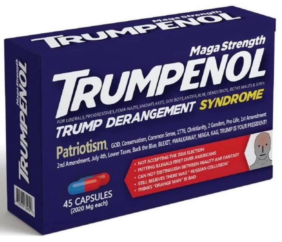 Trumpenol bottle - Treatment for Trump Derangement Syndrome